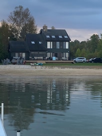 Kayak view of the back of The Loeb Lake house