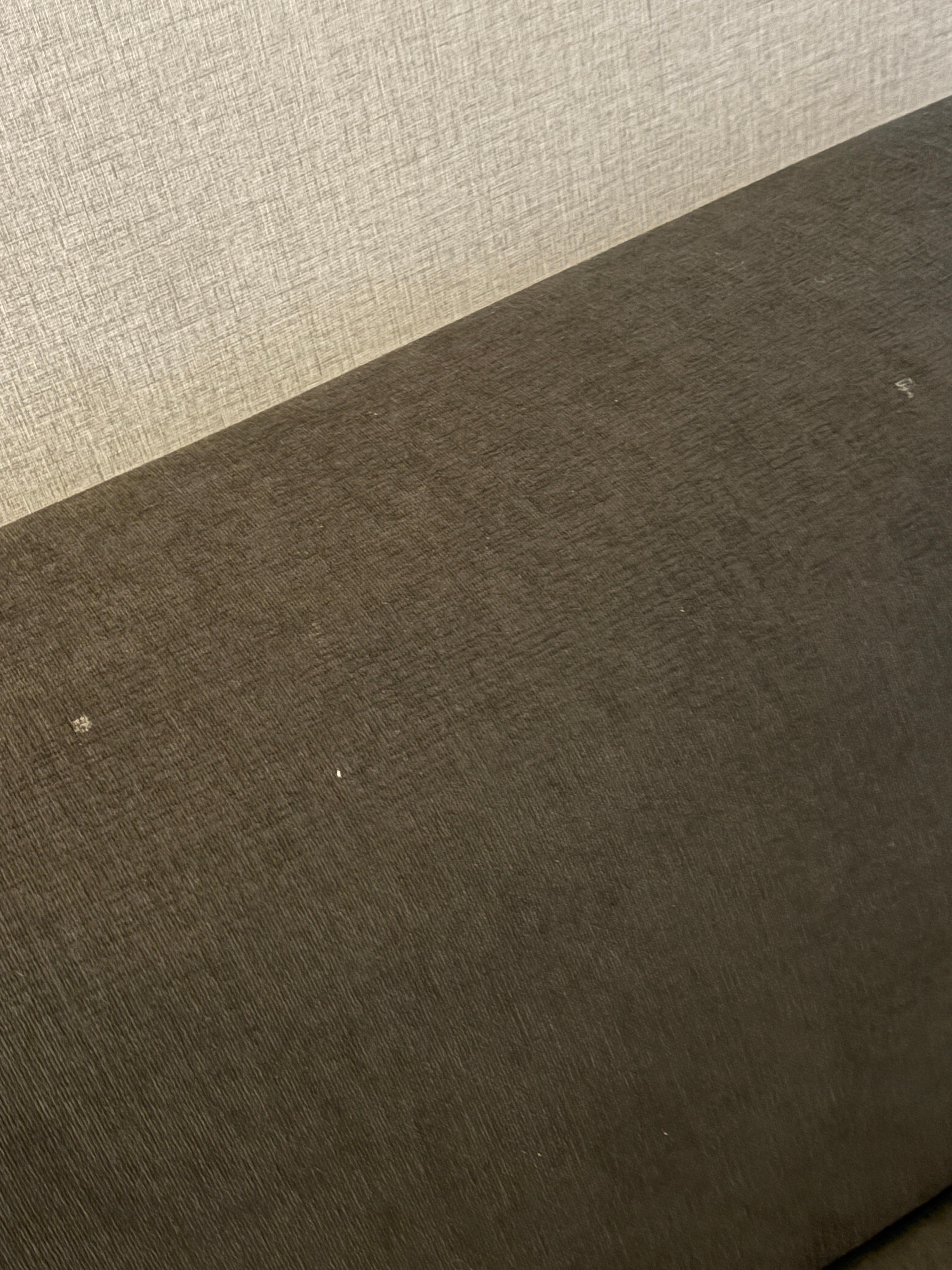 White stains on the couch