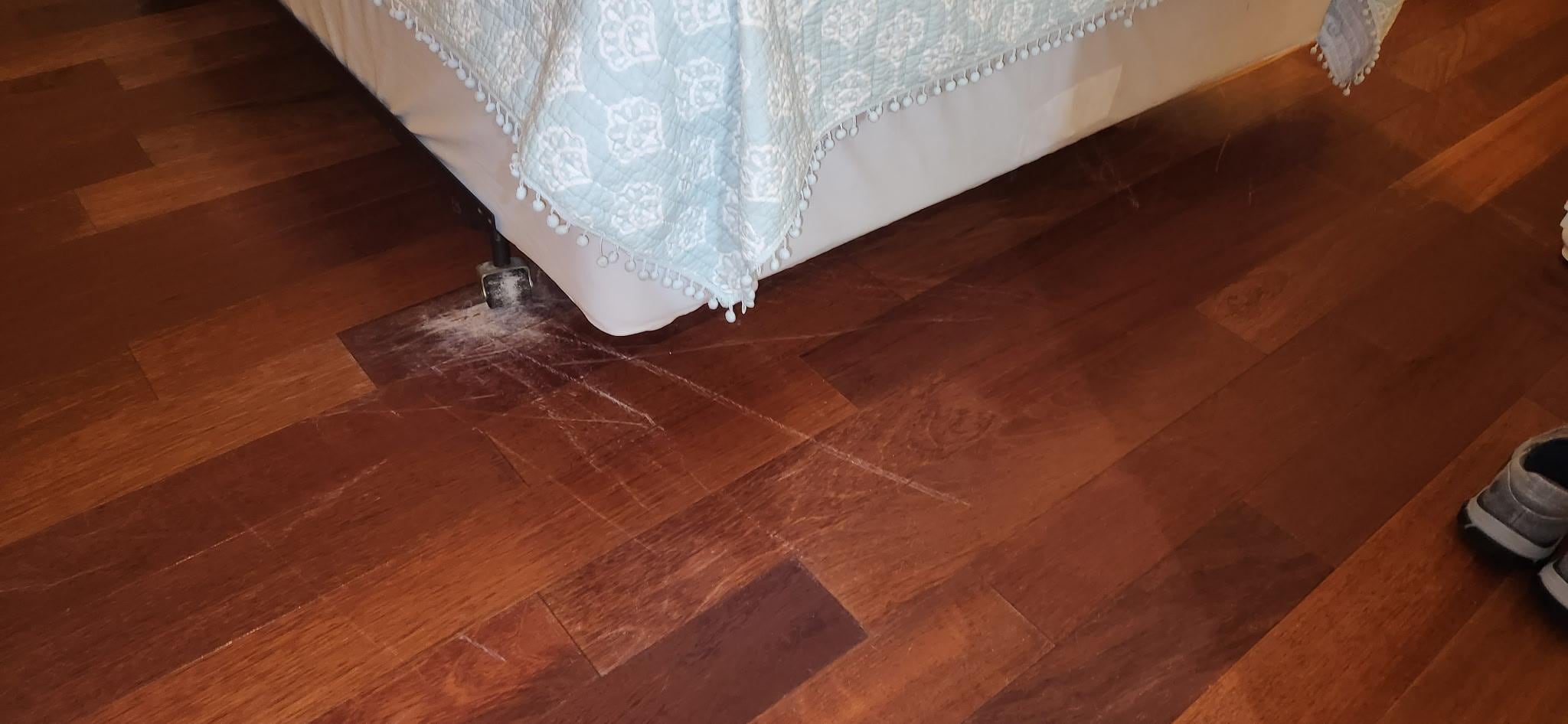 Scratches in hardwood floors