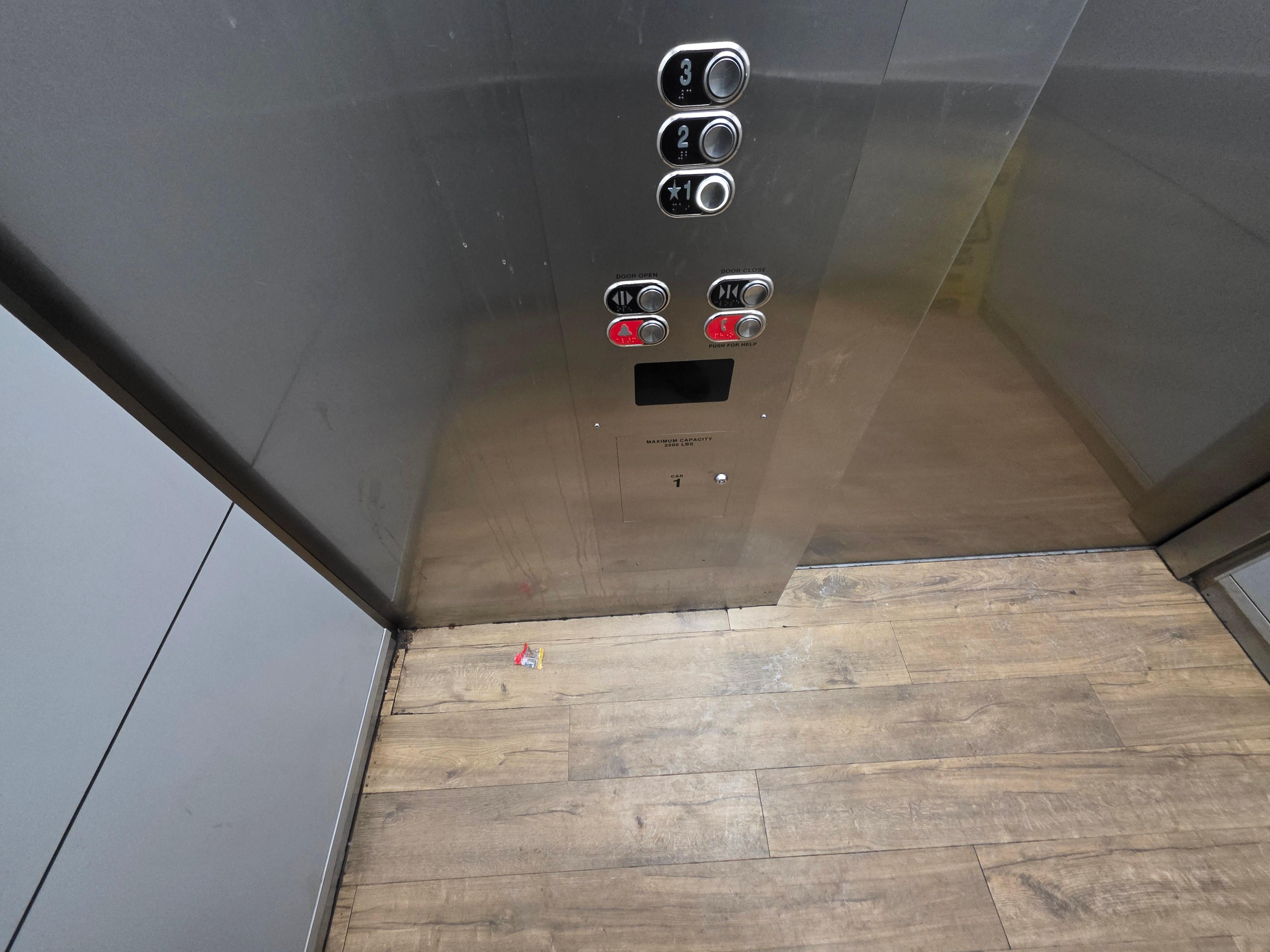 Urine in the elevator? 