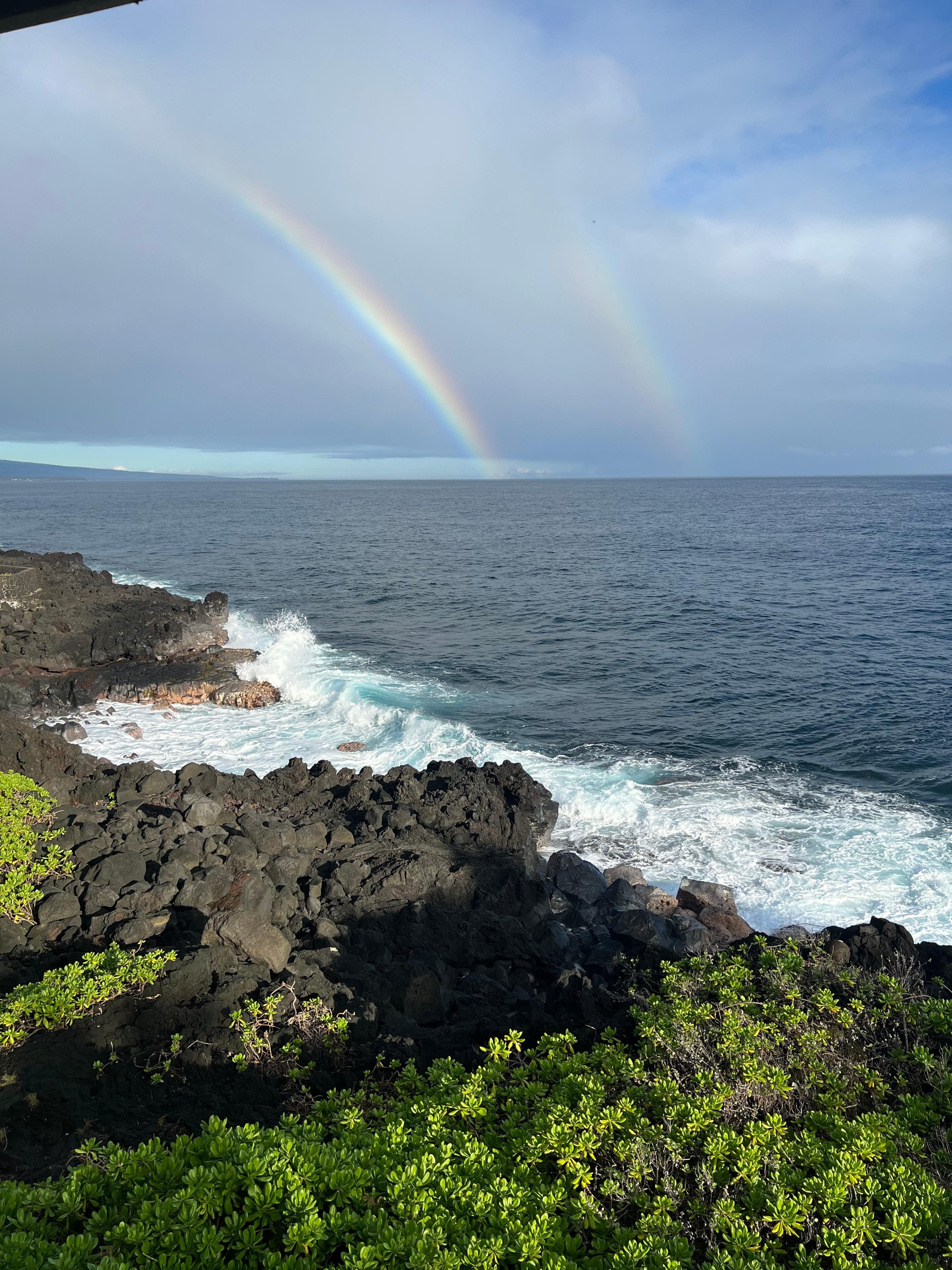 Double Rainbow from back patio