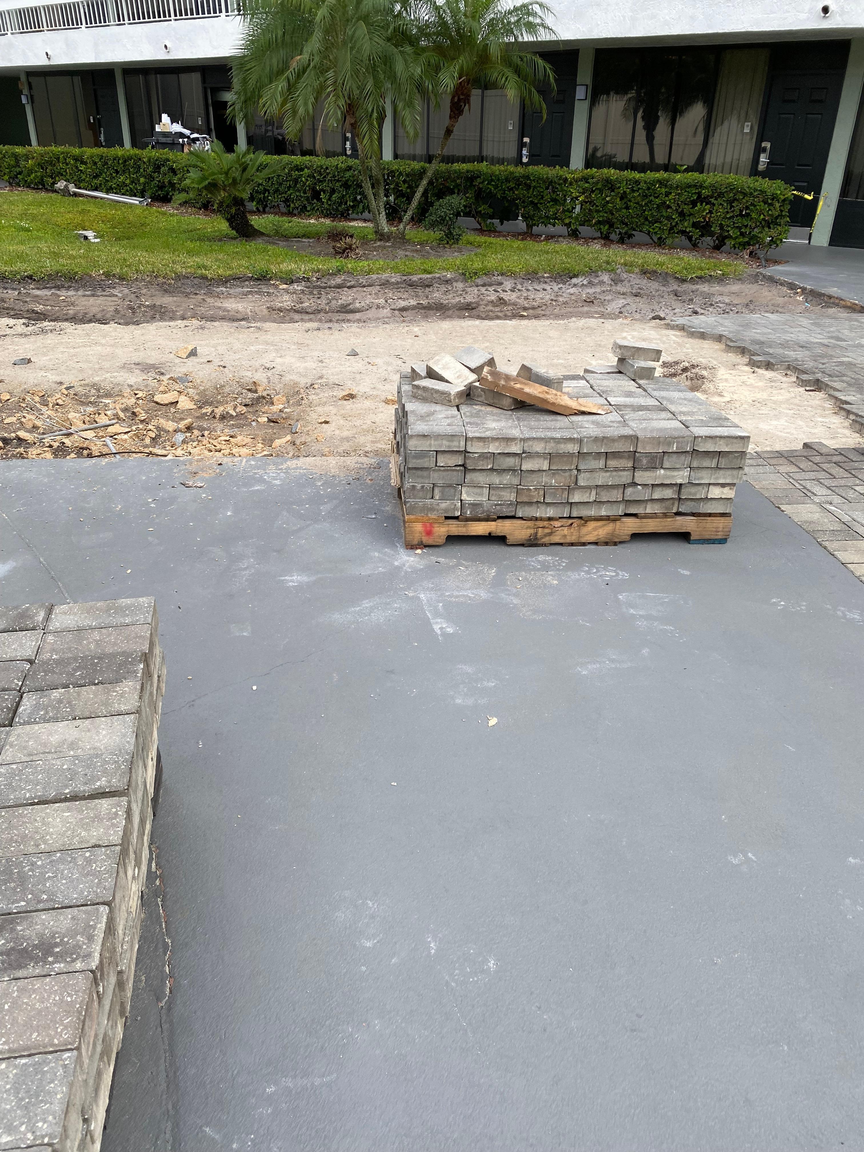 Walked right up to construction site.