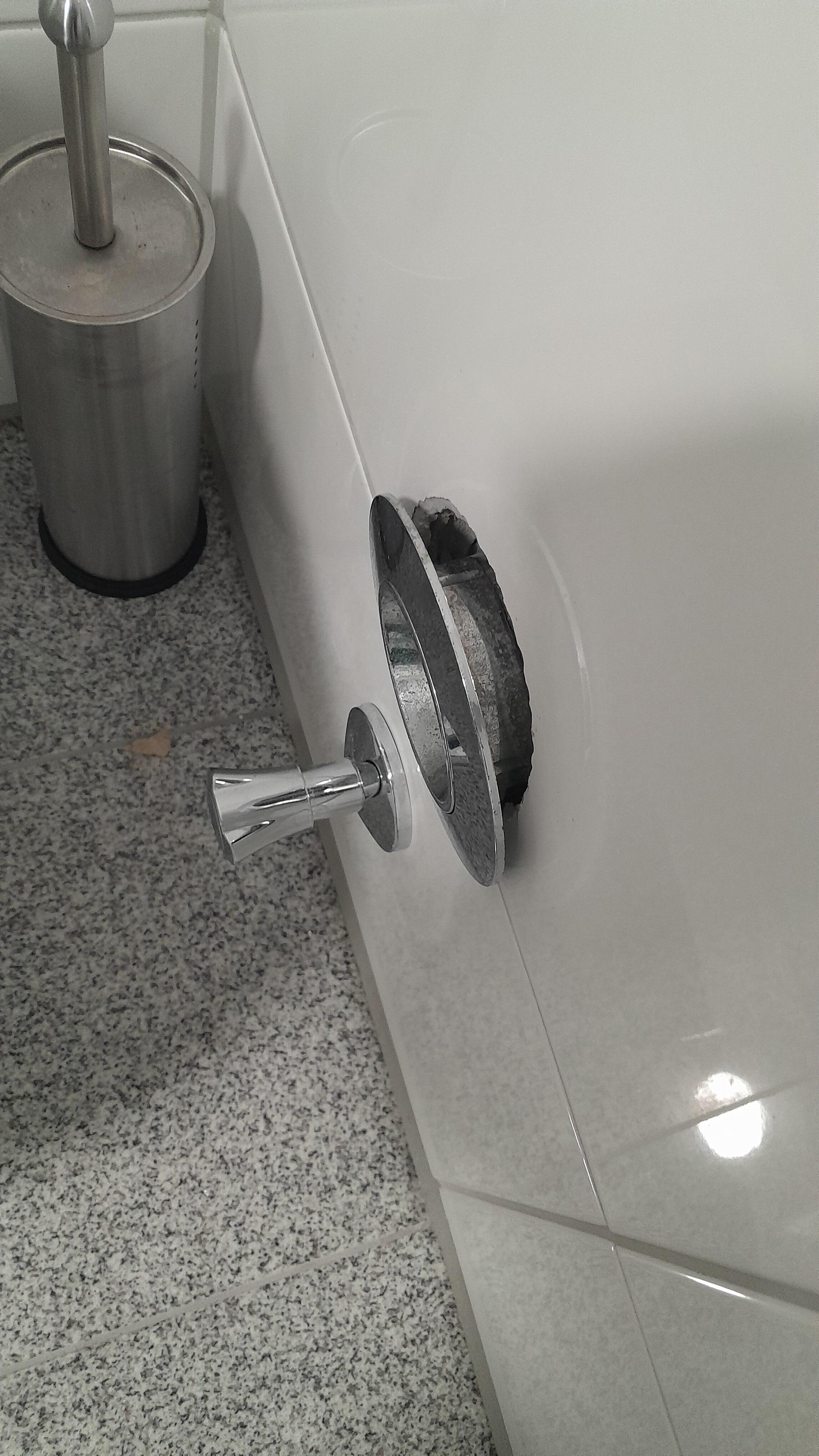 Unvollständige Bauausführung.