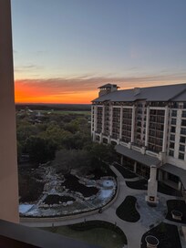 Beautiful sunrise from our room balcony