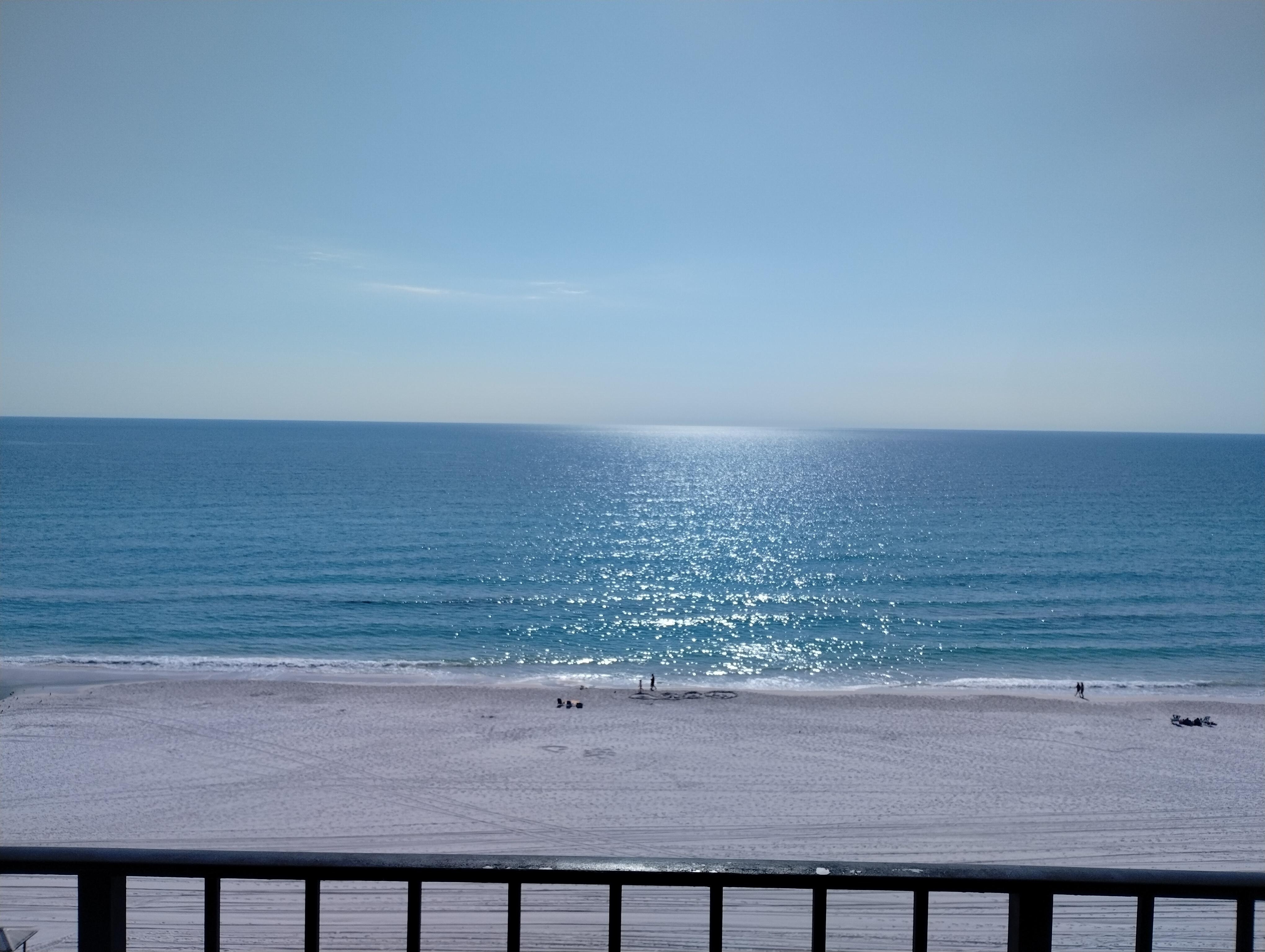 Our 1st view of the ocean from our room. The sound is incredible