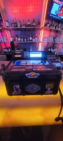 @ the bar drinks and smoking cigars