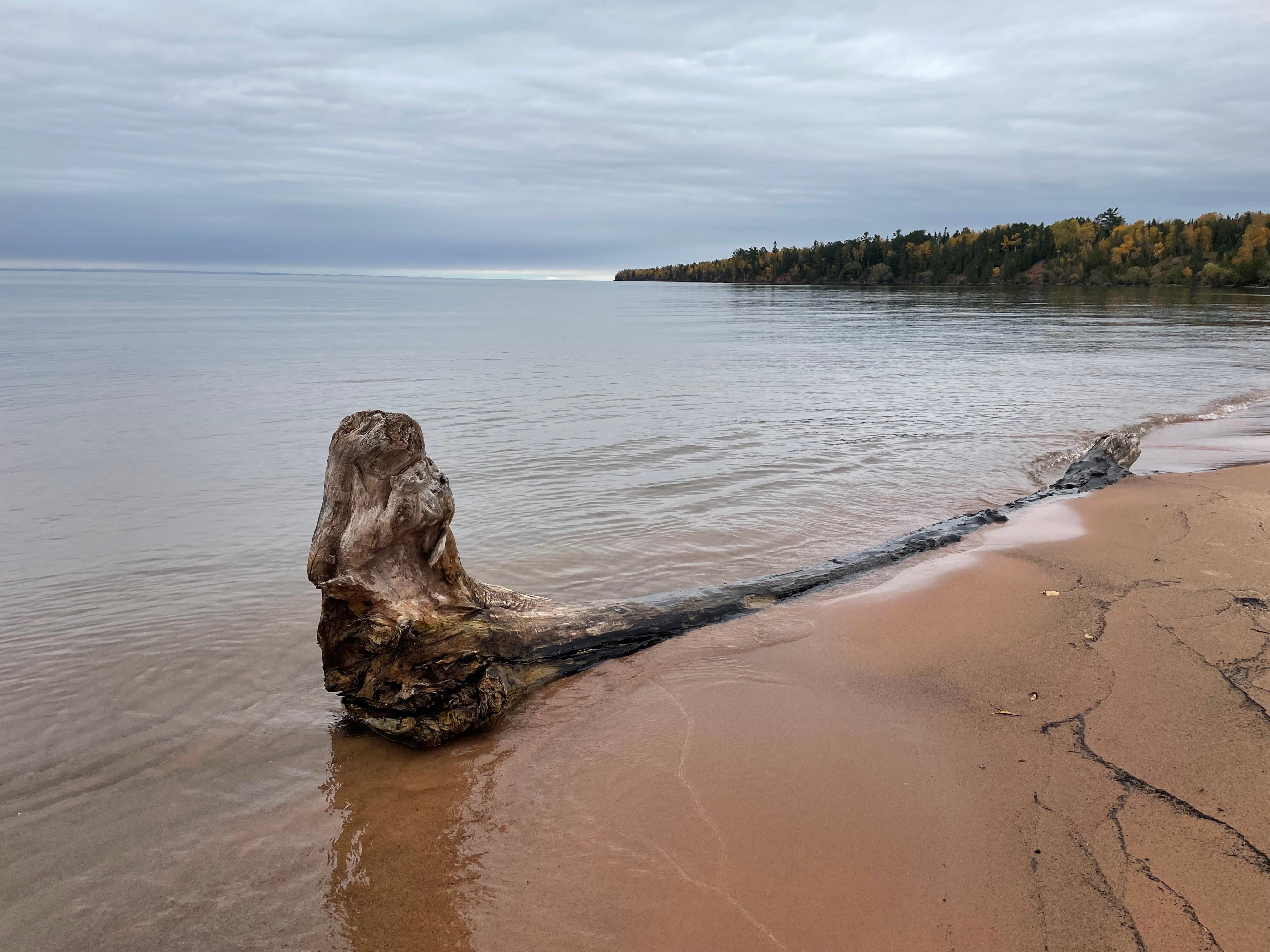 Lake Superior from '="private beach"