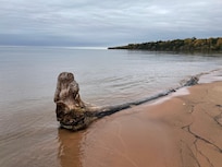 Lake Superior from '="private beach"