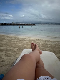 The beach