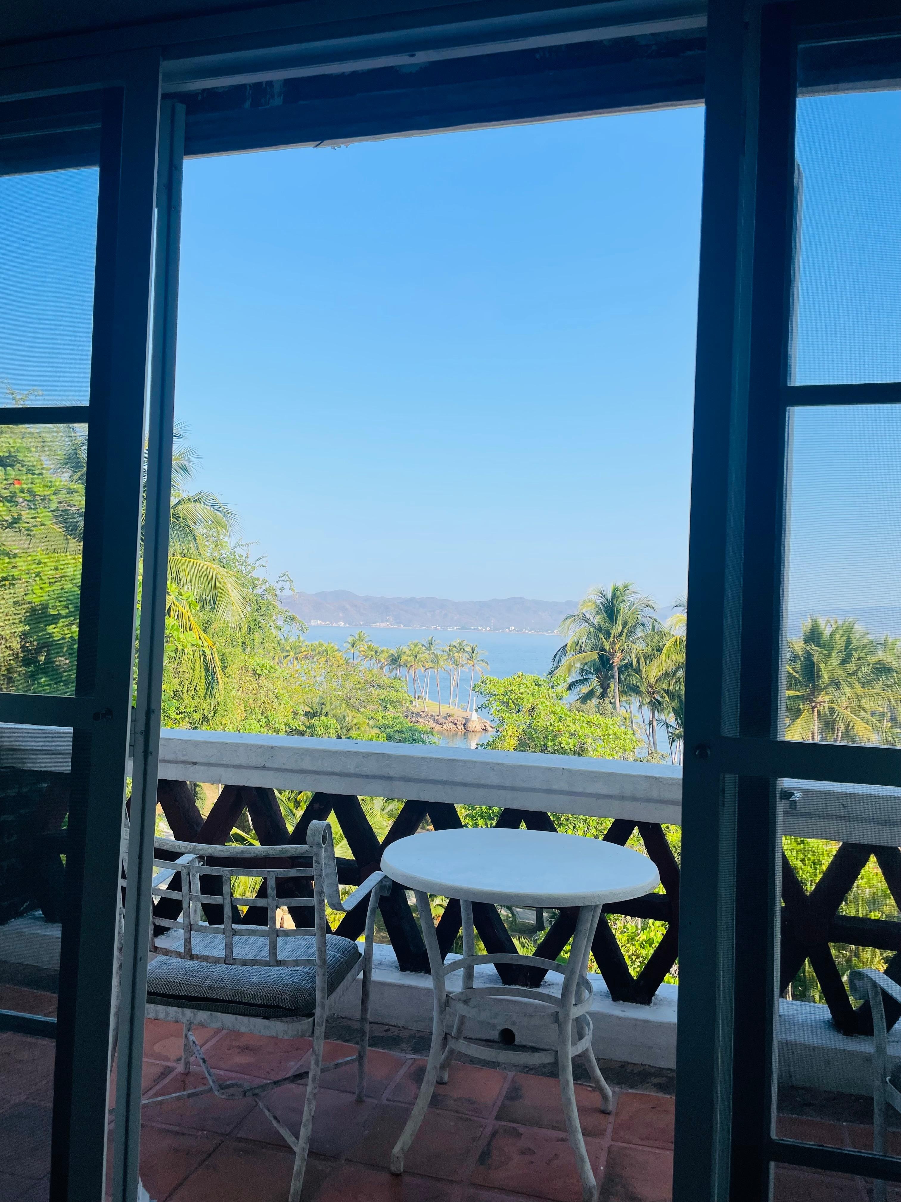 Linda la vista desde el balcon