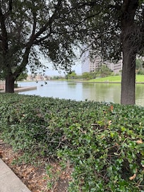 Lake view and walk way.