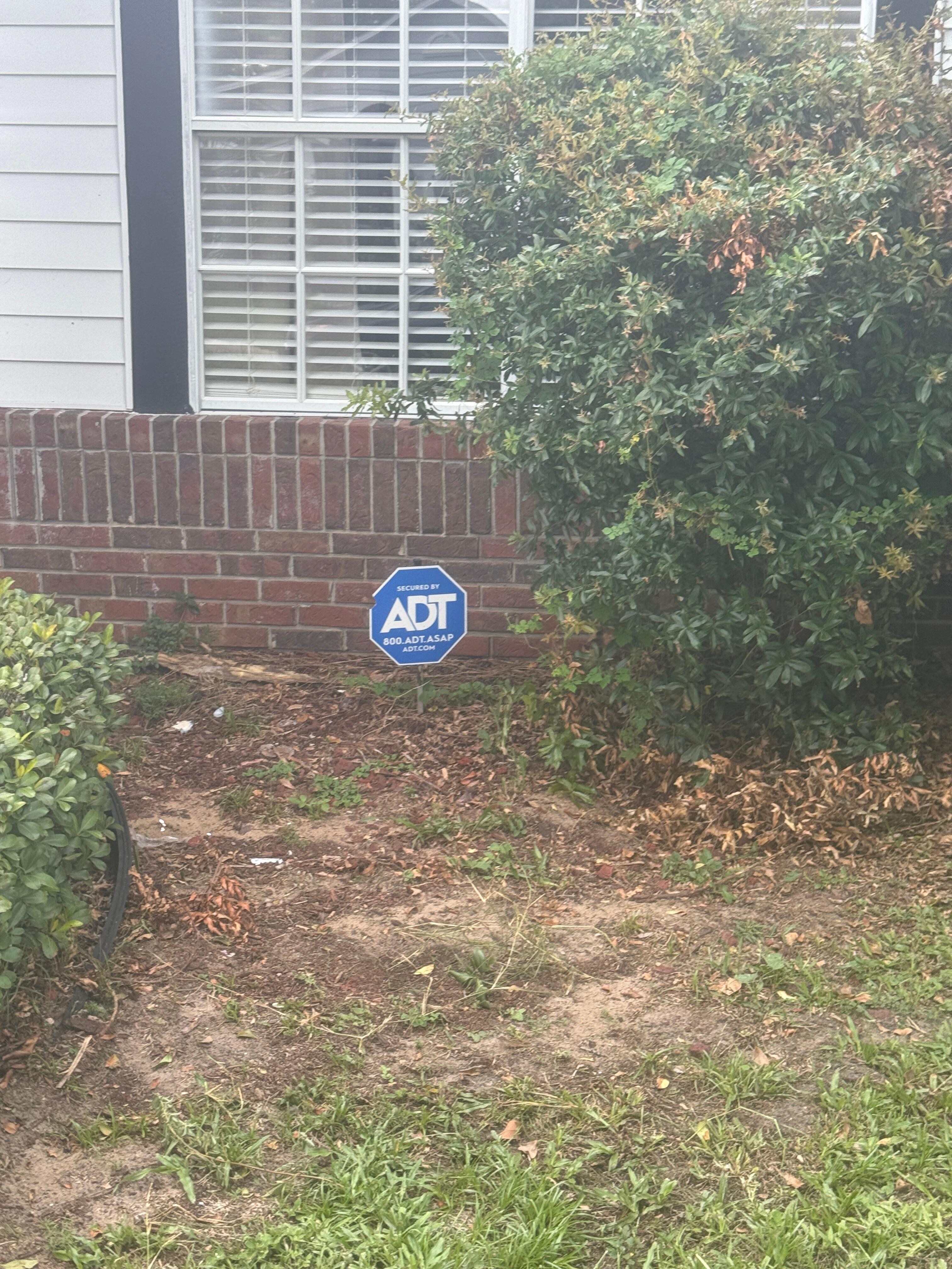 Poor landscaping for front entrance