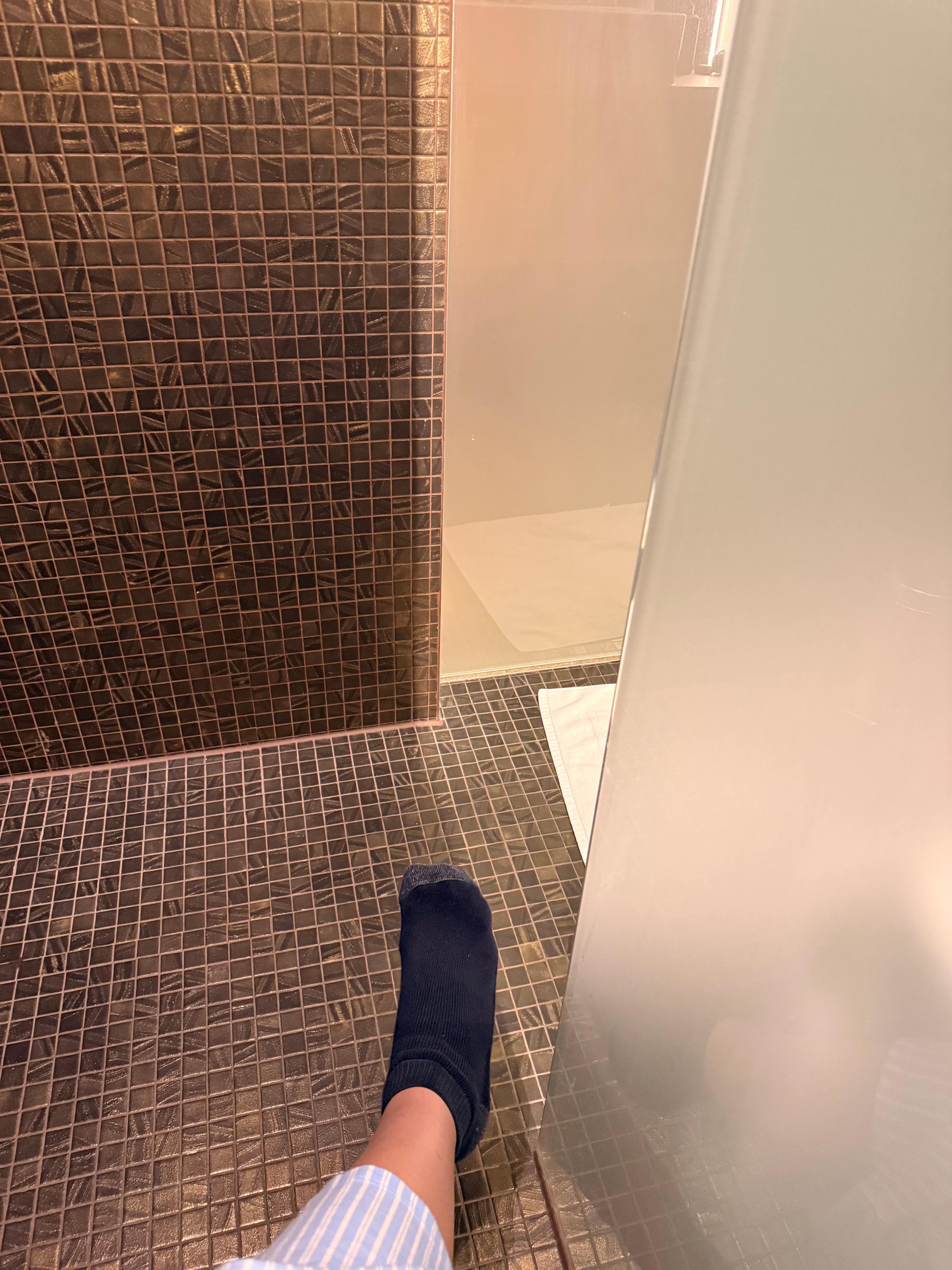 No door for complete privacy in the toilette 