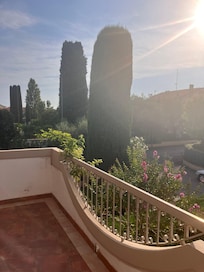 Blick vom Balkon