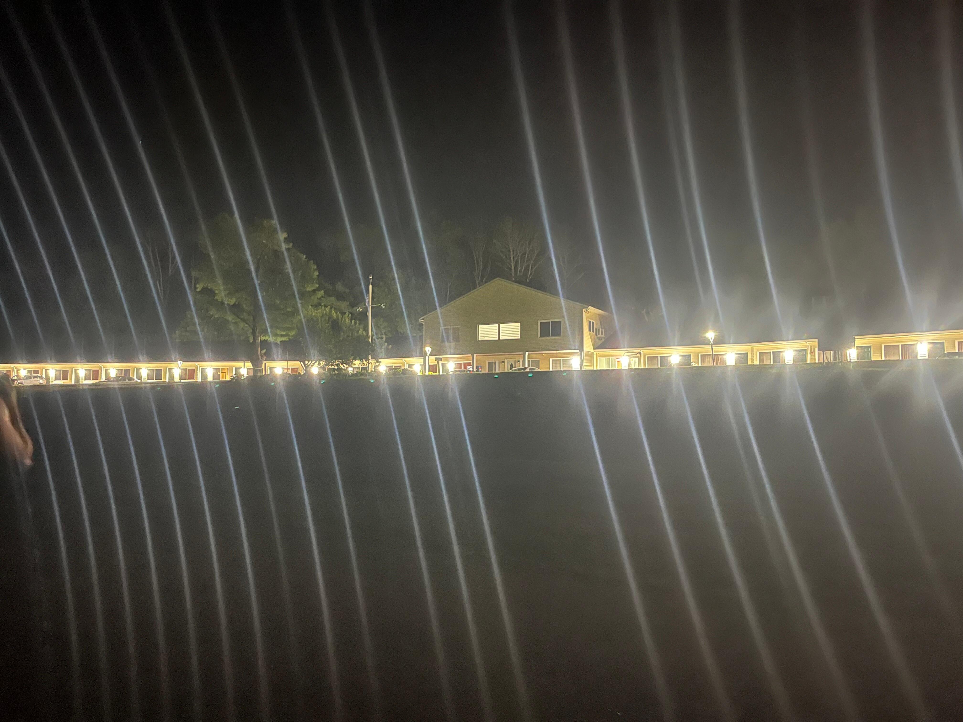 This motel is super cute at night, lots of lights, I thought this pic turned out kinda cool!