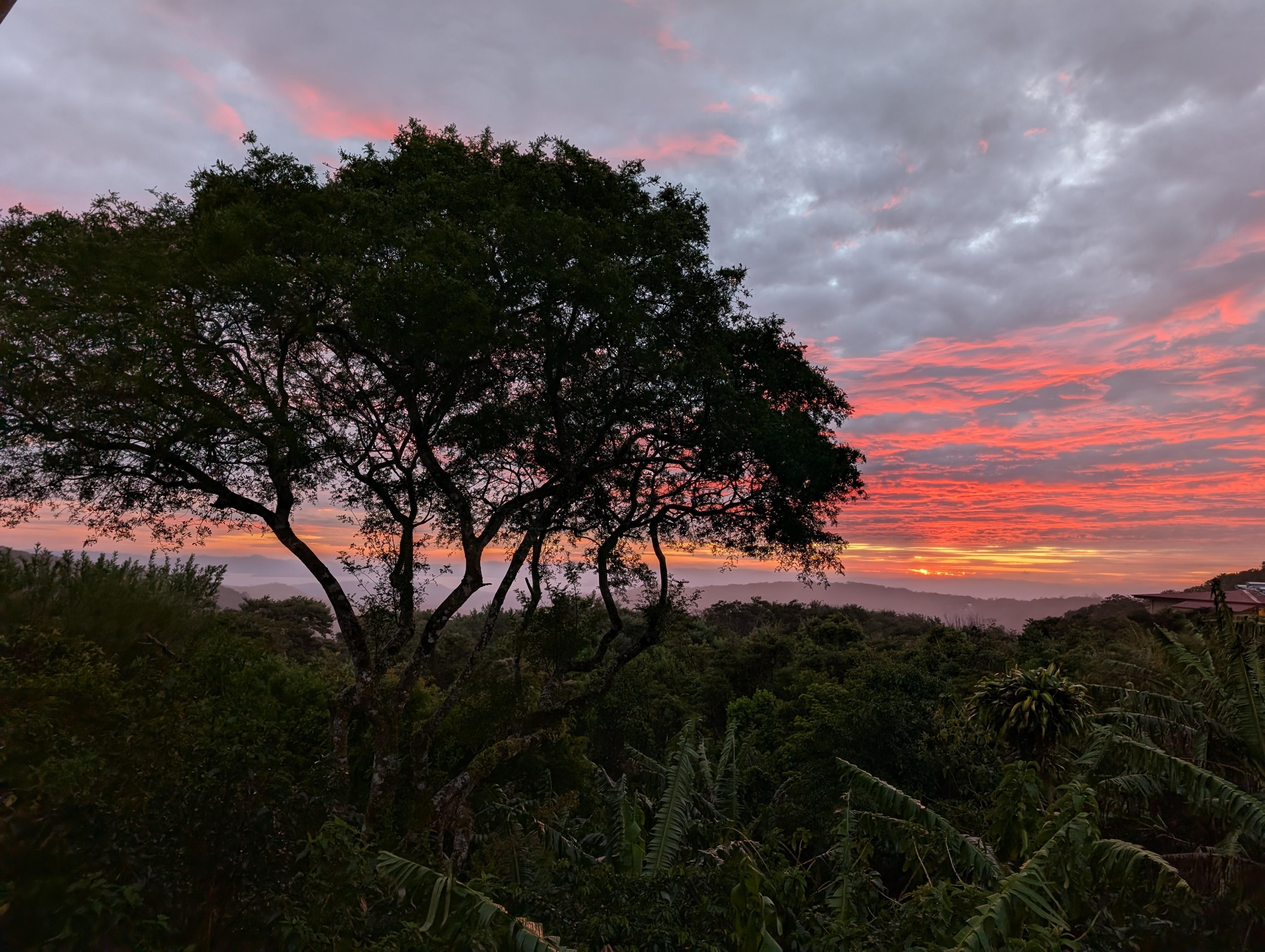 Sunset from the balcony 