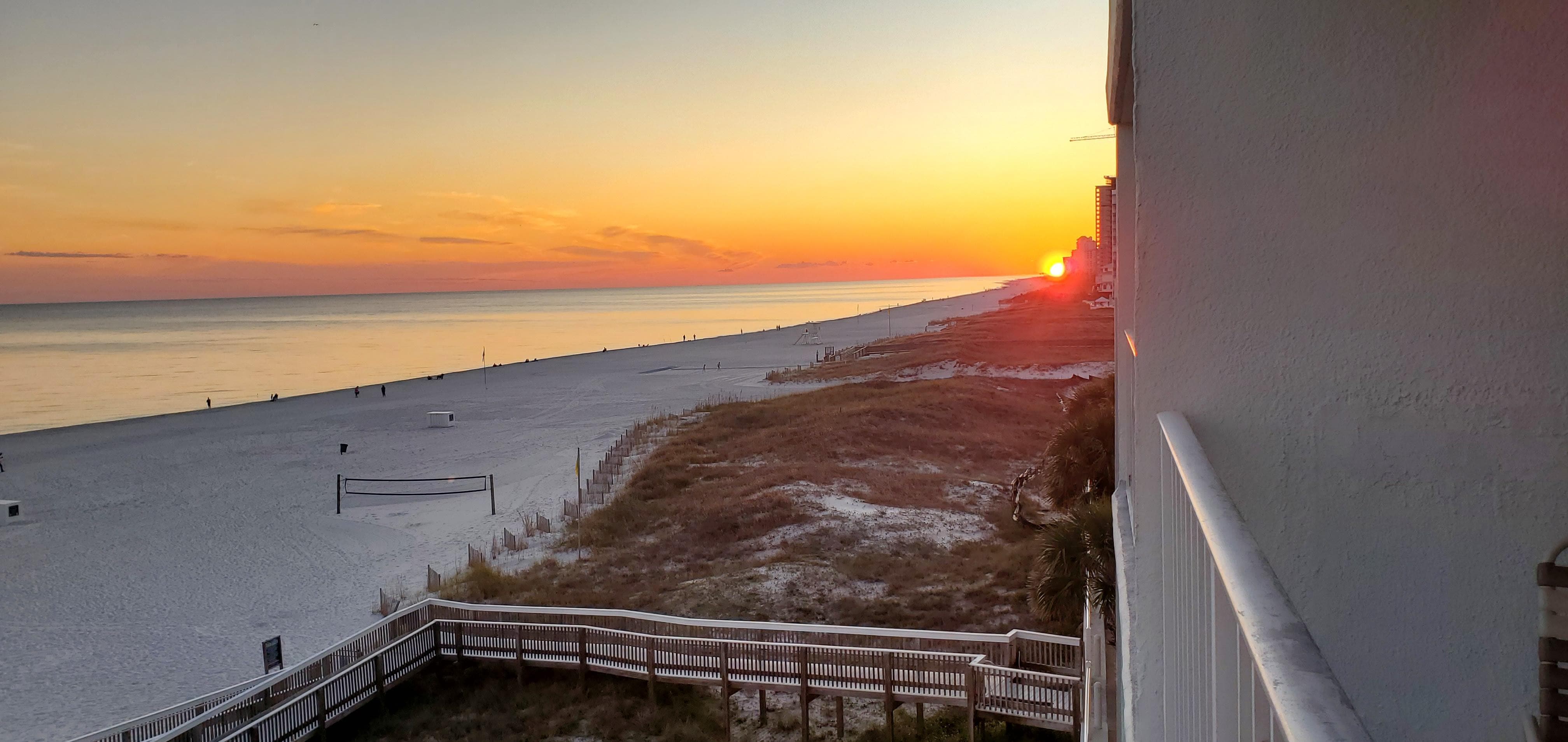 Sunset from the balcony 