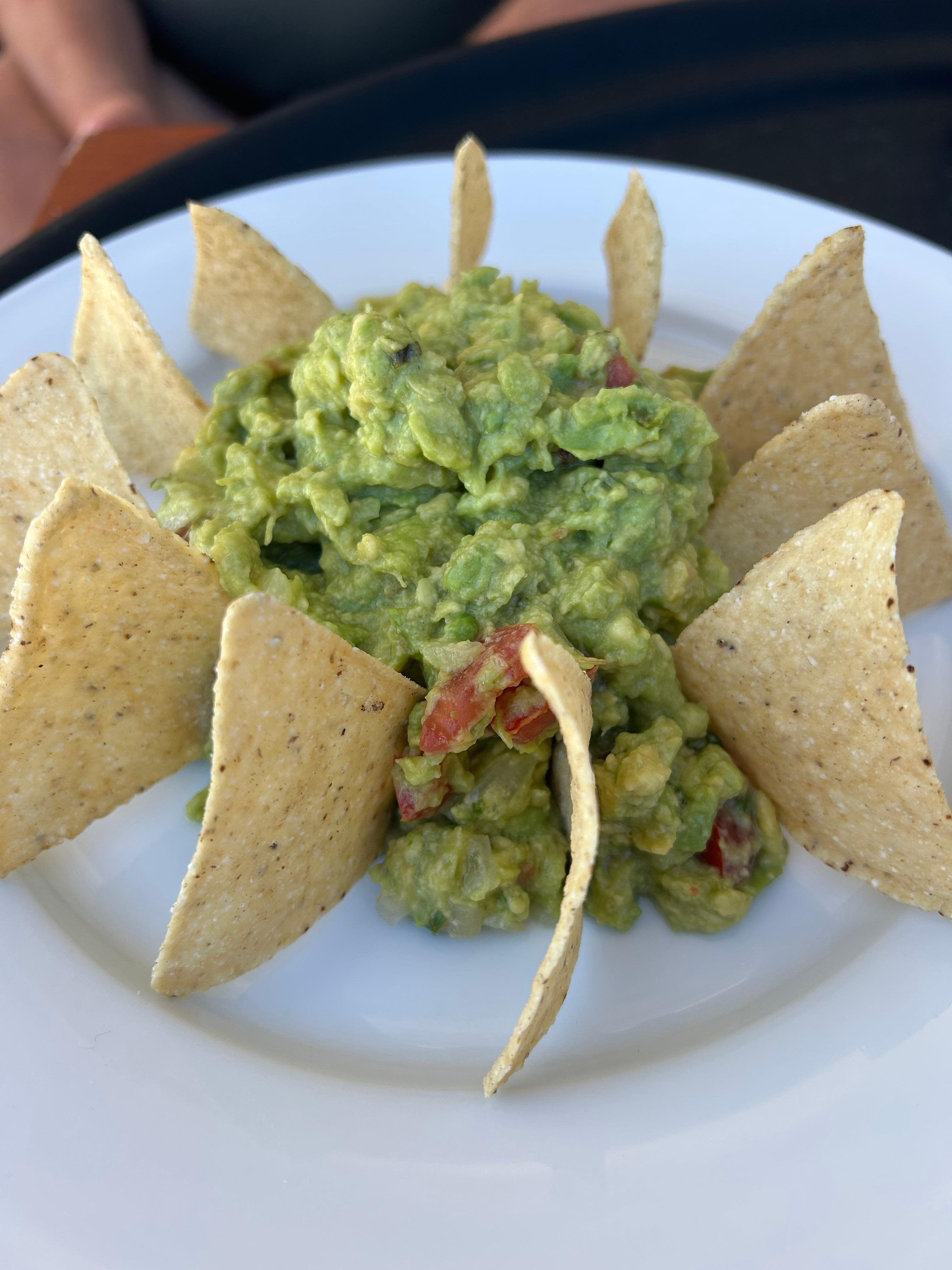 Fantastisk guacamole och pico de gallo! 