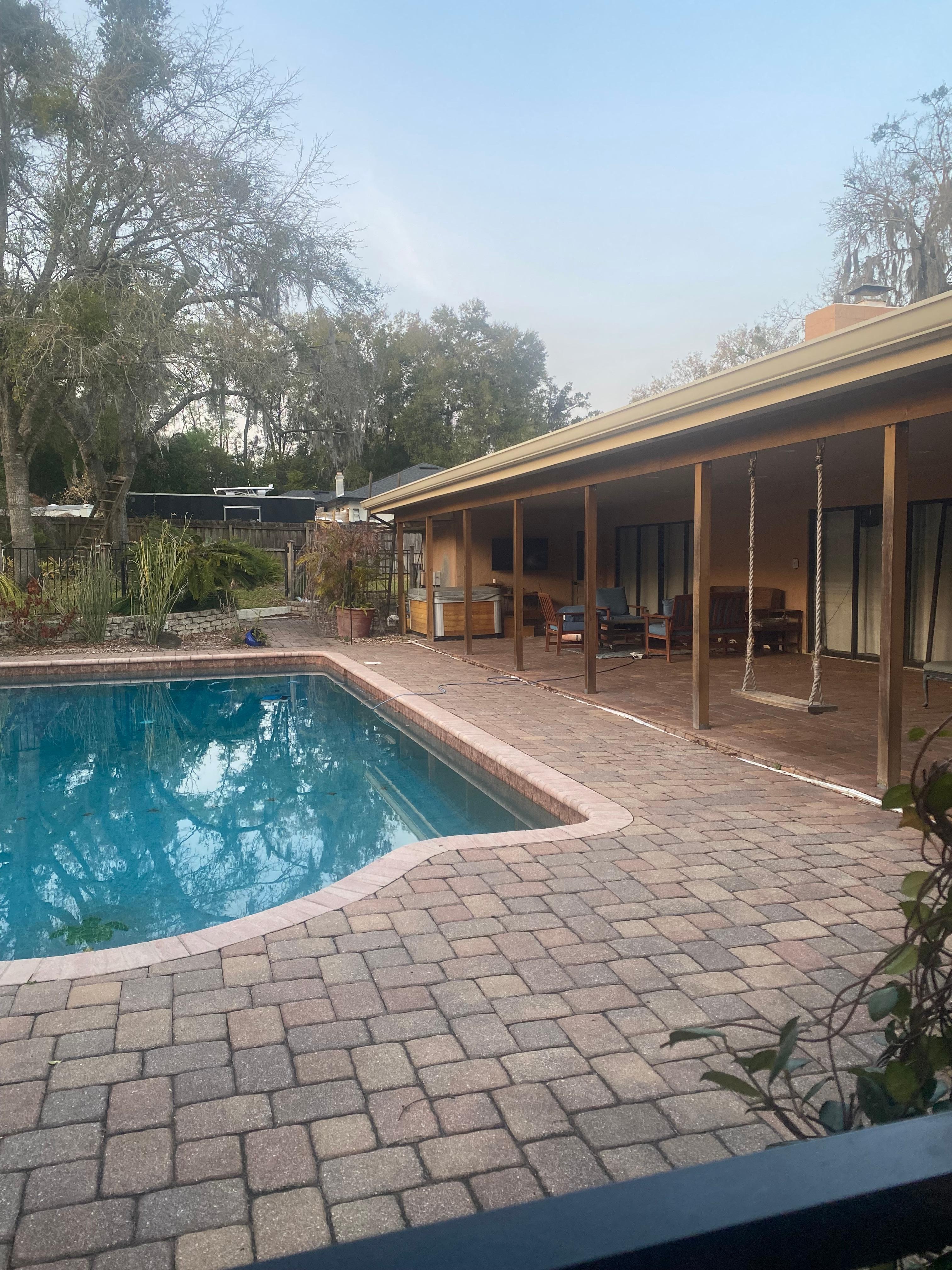 Enjoyed relaxing around the pool. 