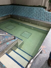 Dirty cold hot tub