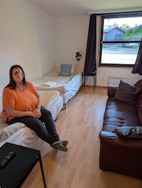 Dubbel rum, sjöutsikt hade andra längan med rum