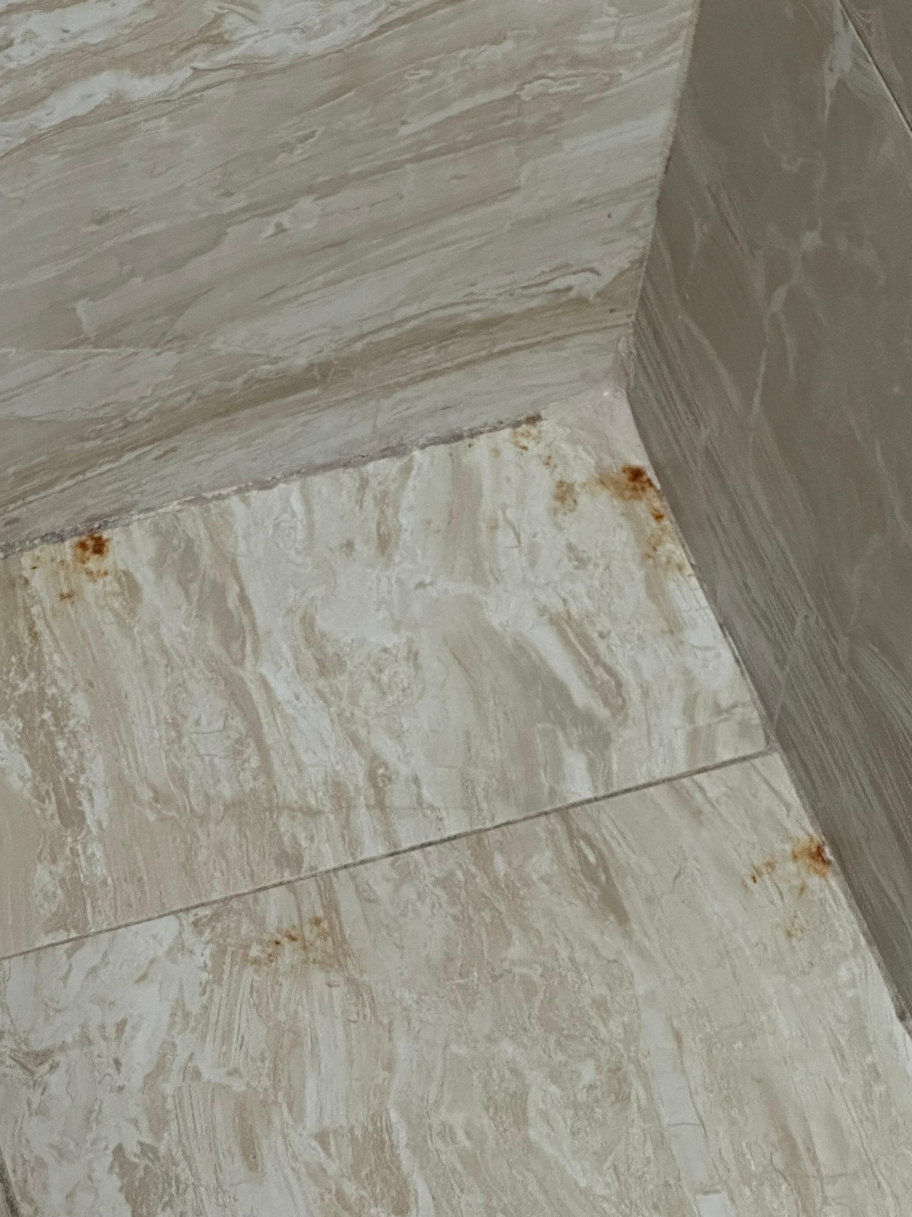 In shower. Not sure what that is. 