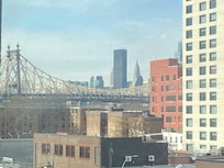 We could see the Queensborough bridge, Chrysler building and a sliver of the Empire State Building from the room