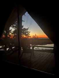 Rolled over in bed to snap the sunrise.