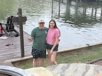 My grandson and wife