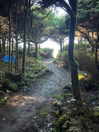 a short walk to the beach