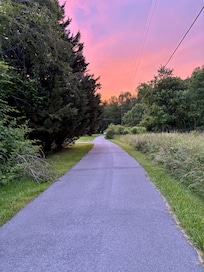 On a quiet lane (Beautiful evening sky)