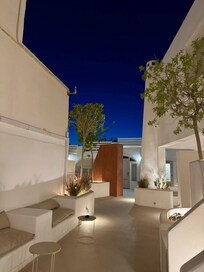 The courtyard area