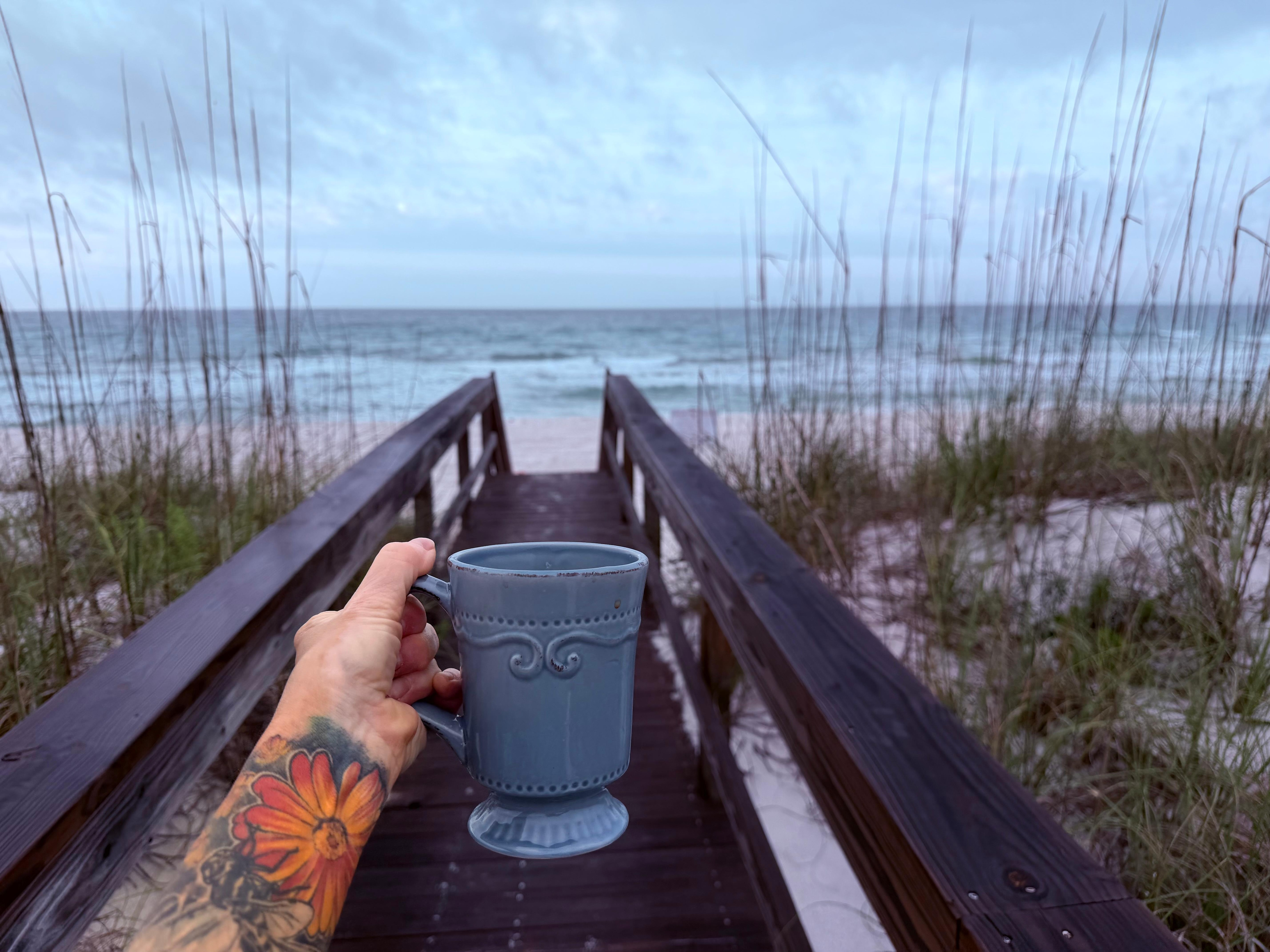 From right out the door. Morning coffee❤️