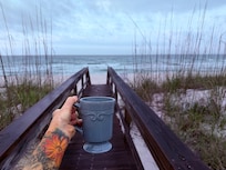 From right out the door. Morning coffee❤️