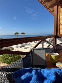 This is the lovely outlook from the balcony!