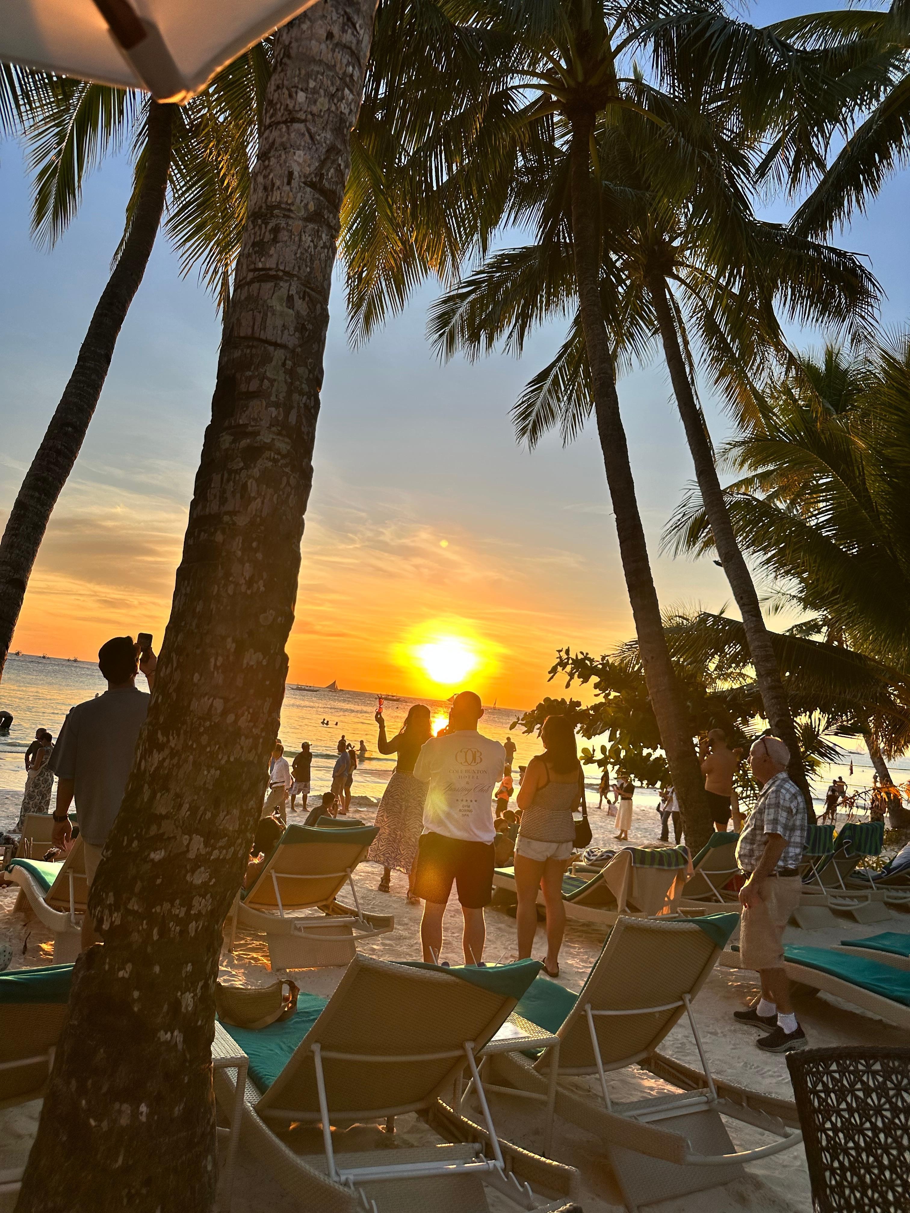 Gorgeous sunset from our hotel