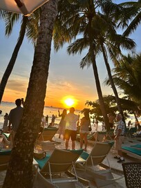 Gorgeous sunset from our hotel