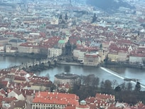 View from Eiffel Tower, looking at Charles Bridge