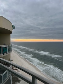 Sunrise from balcony.