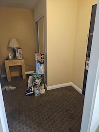 Front when you walk in