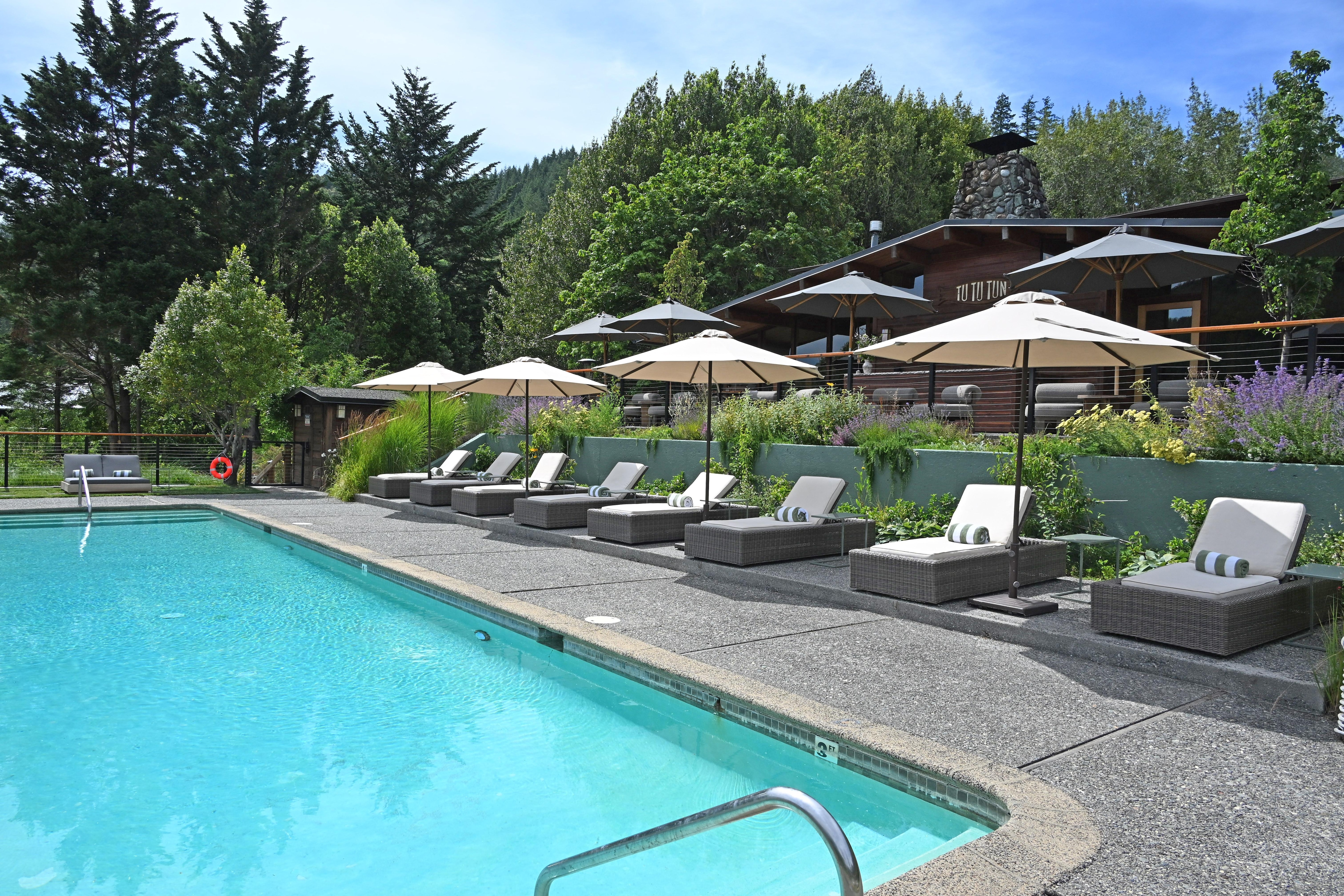 The pool is small but nice