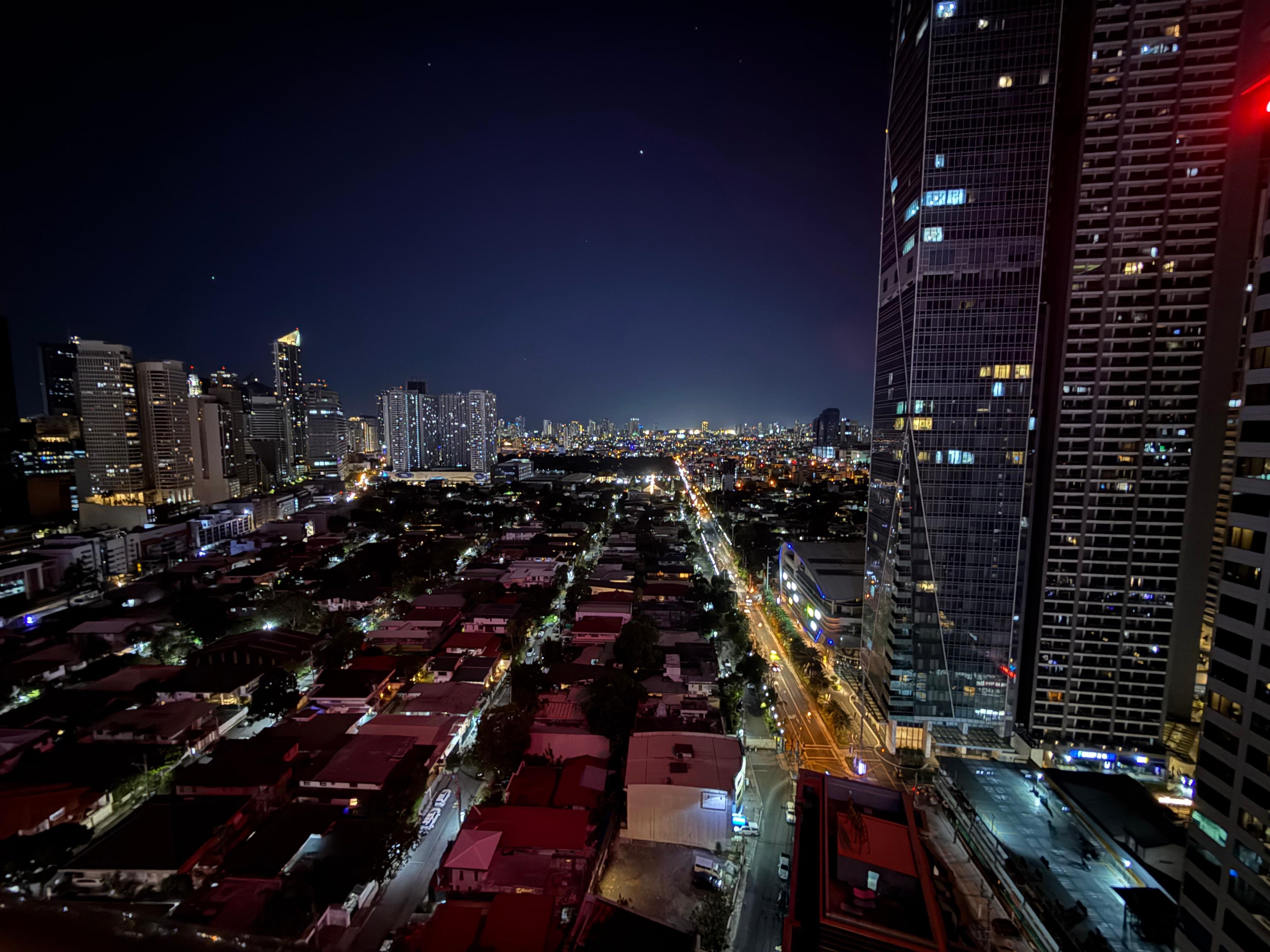 View from rooftop restaurant 