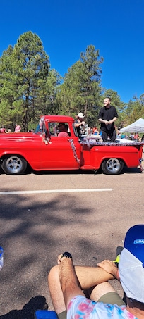 Enjoying the fum 4th of July parade