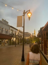 Mill Street was magical after a rain shower at twilight.