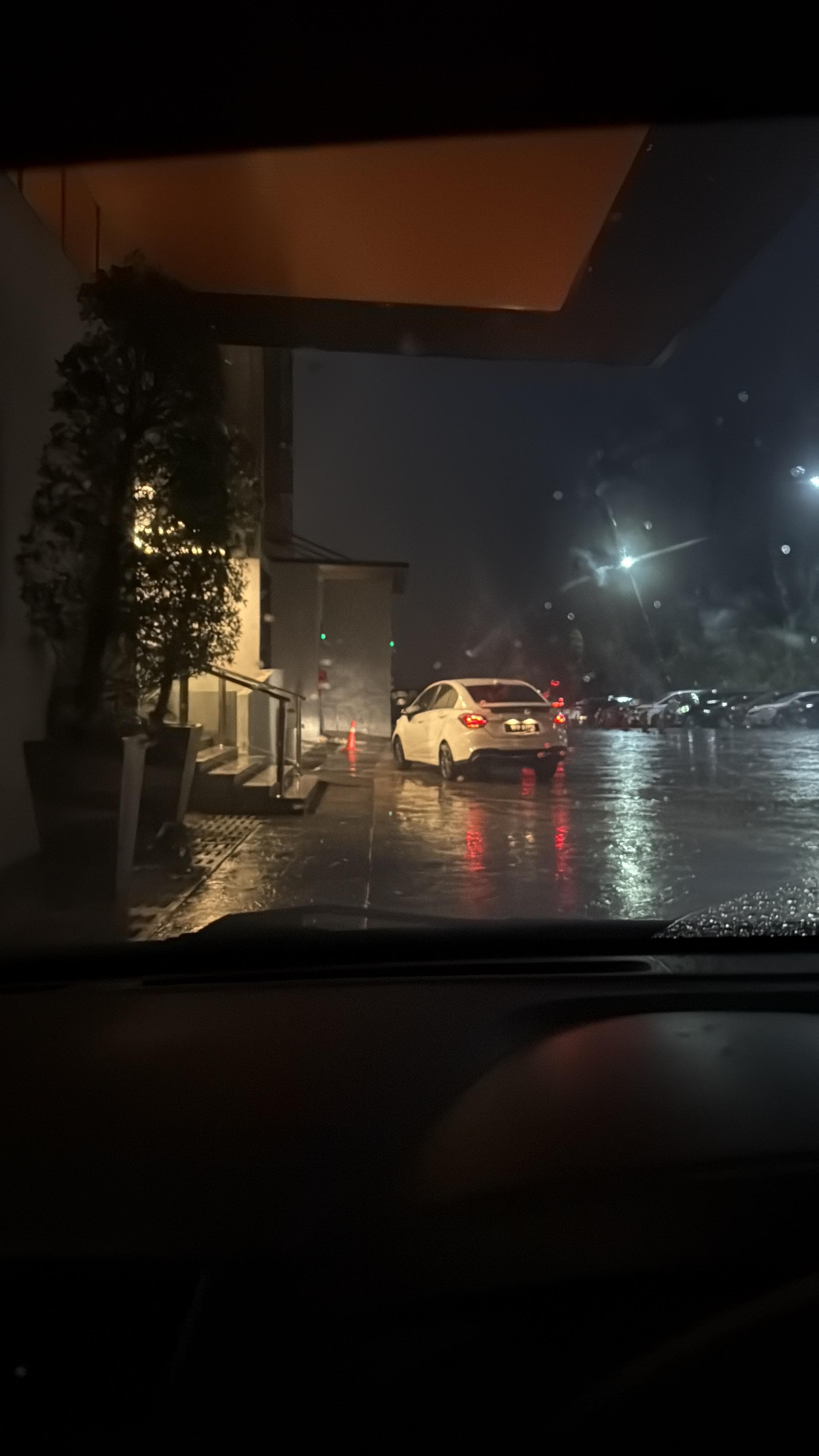 Getting into reception/parking