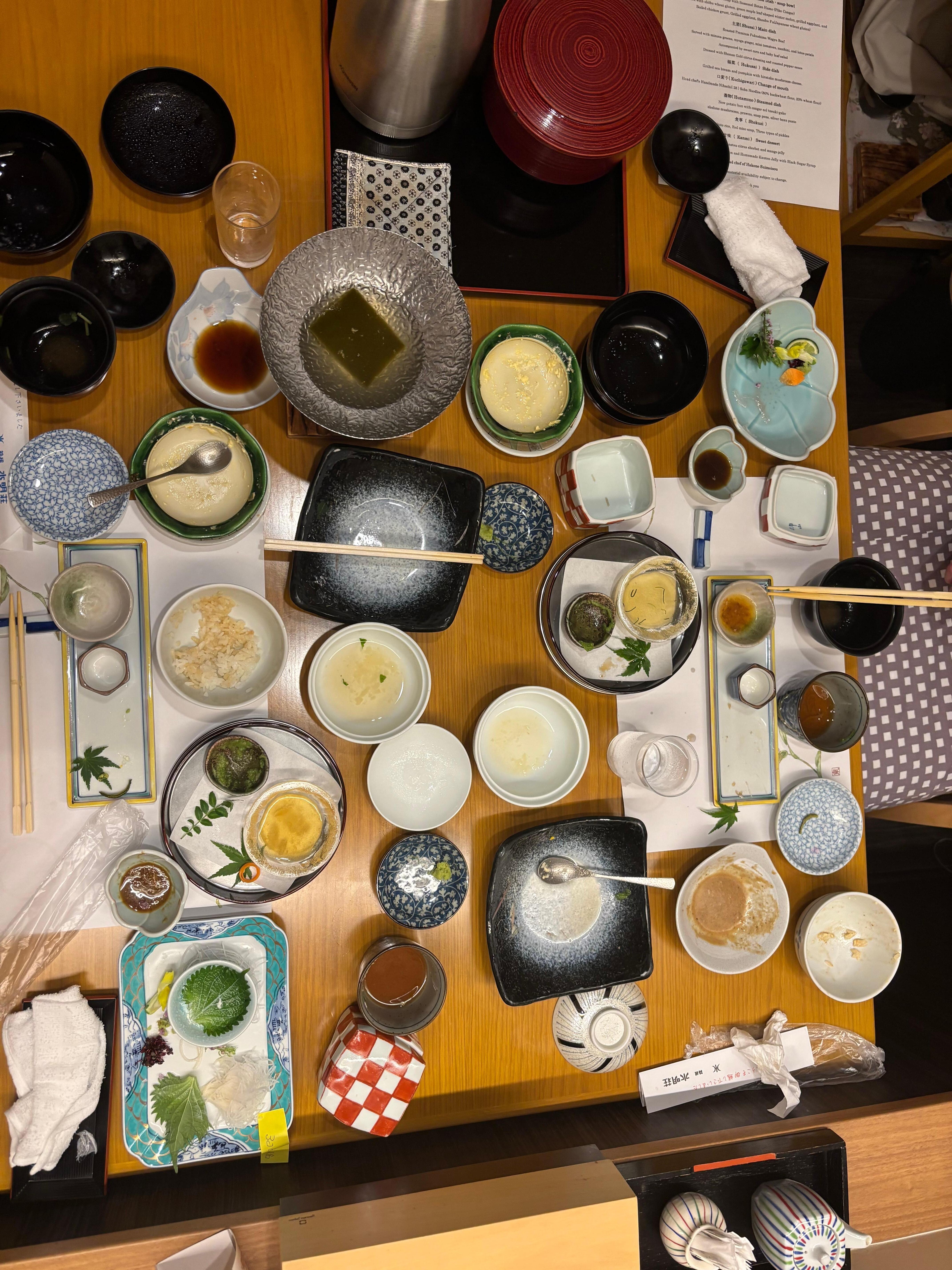 Finished dinner