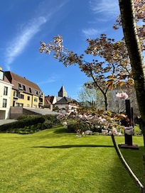 Courtyard between buildings
