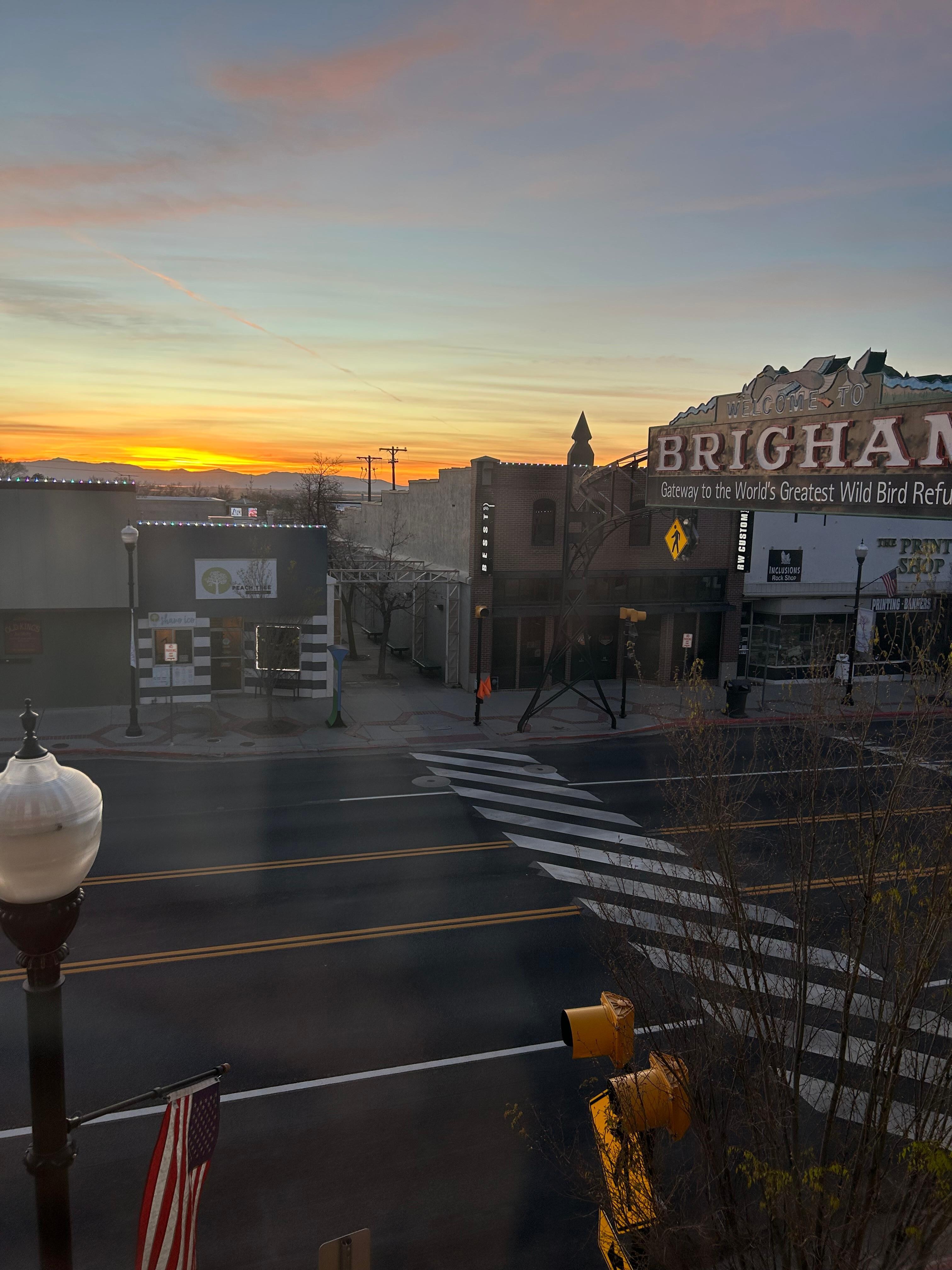 Beautiful sunset view from the unit. 