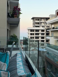 View from the balcony looking towards the ocean