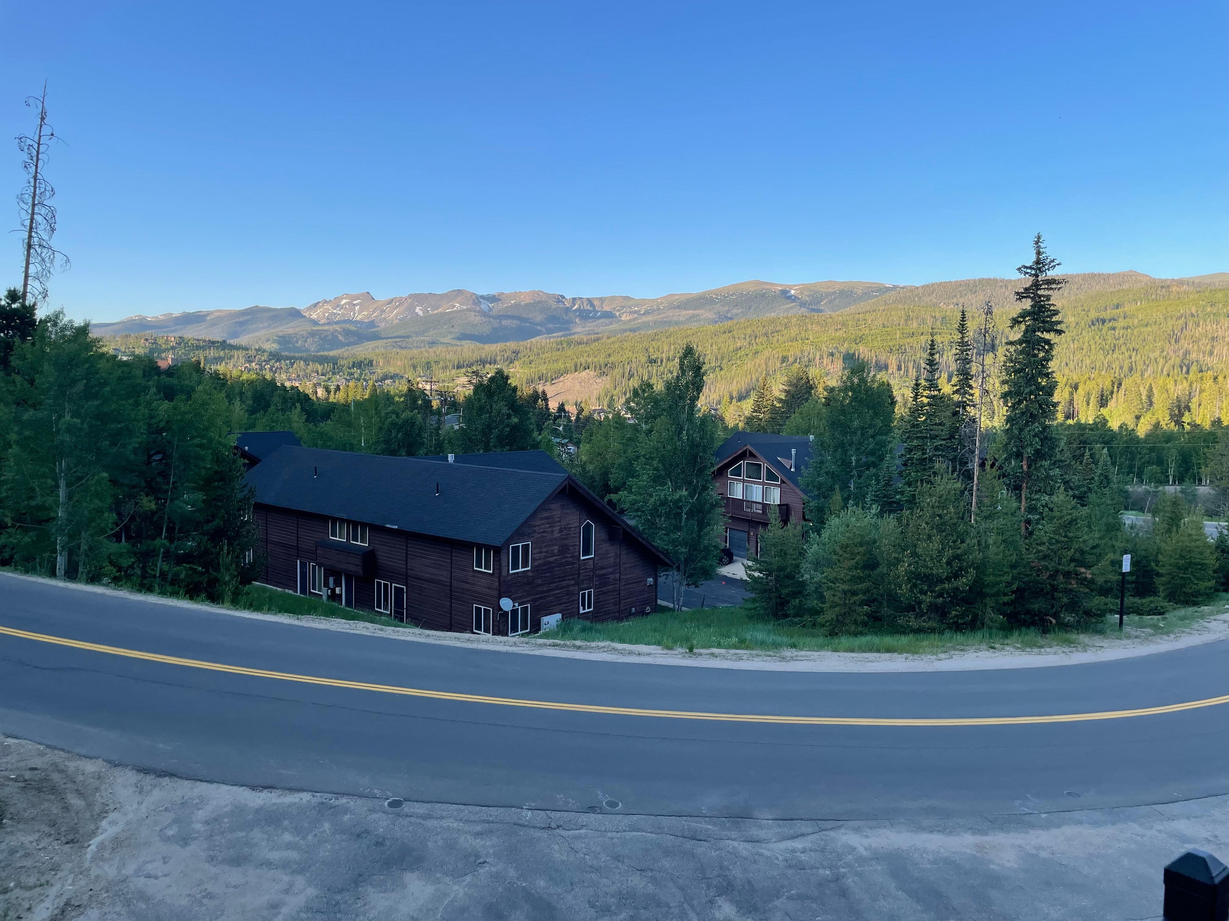 View off balcony of master bedroom
